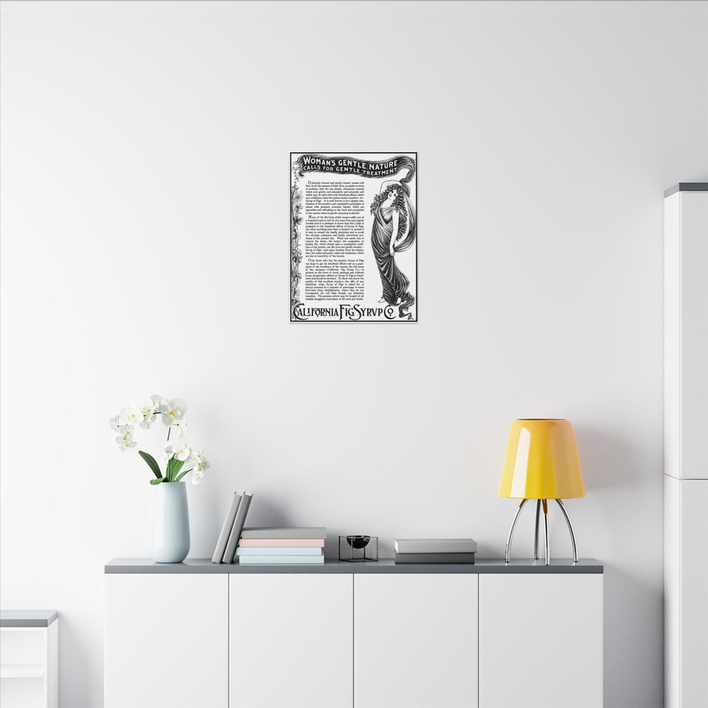 California Fig Syrup — Vintage NC Newspaper Ad Canvas Print