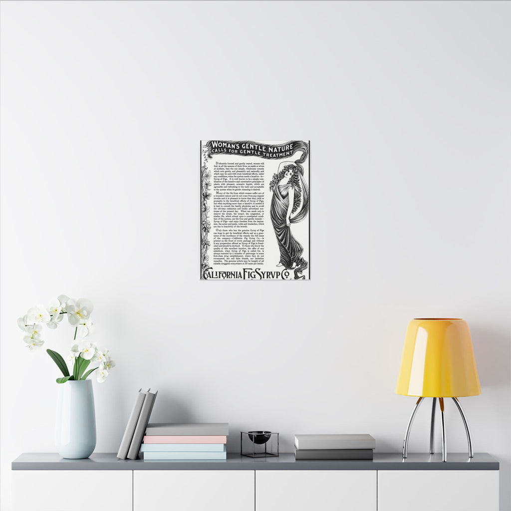 California Fig Syrup — Vintage NC Newspaper Ad Canvas Print