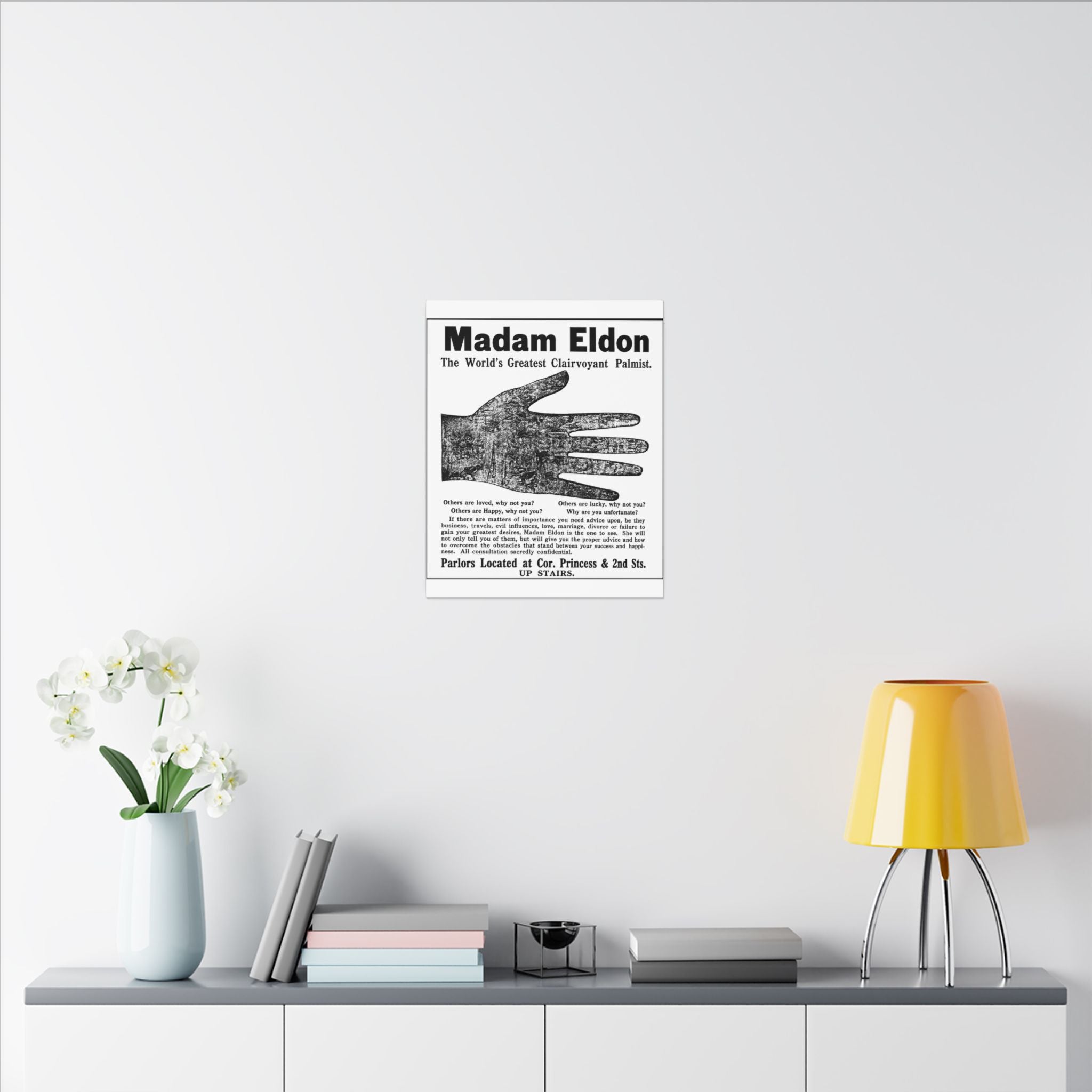 Madam Eldon Clairvoyant — Vintage NC Newspaper Ad Canvas Print