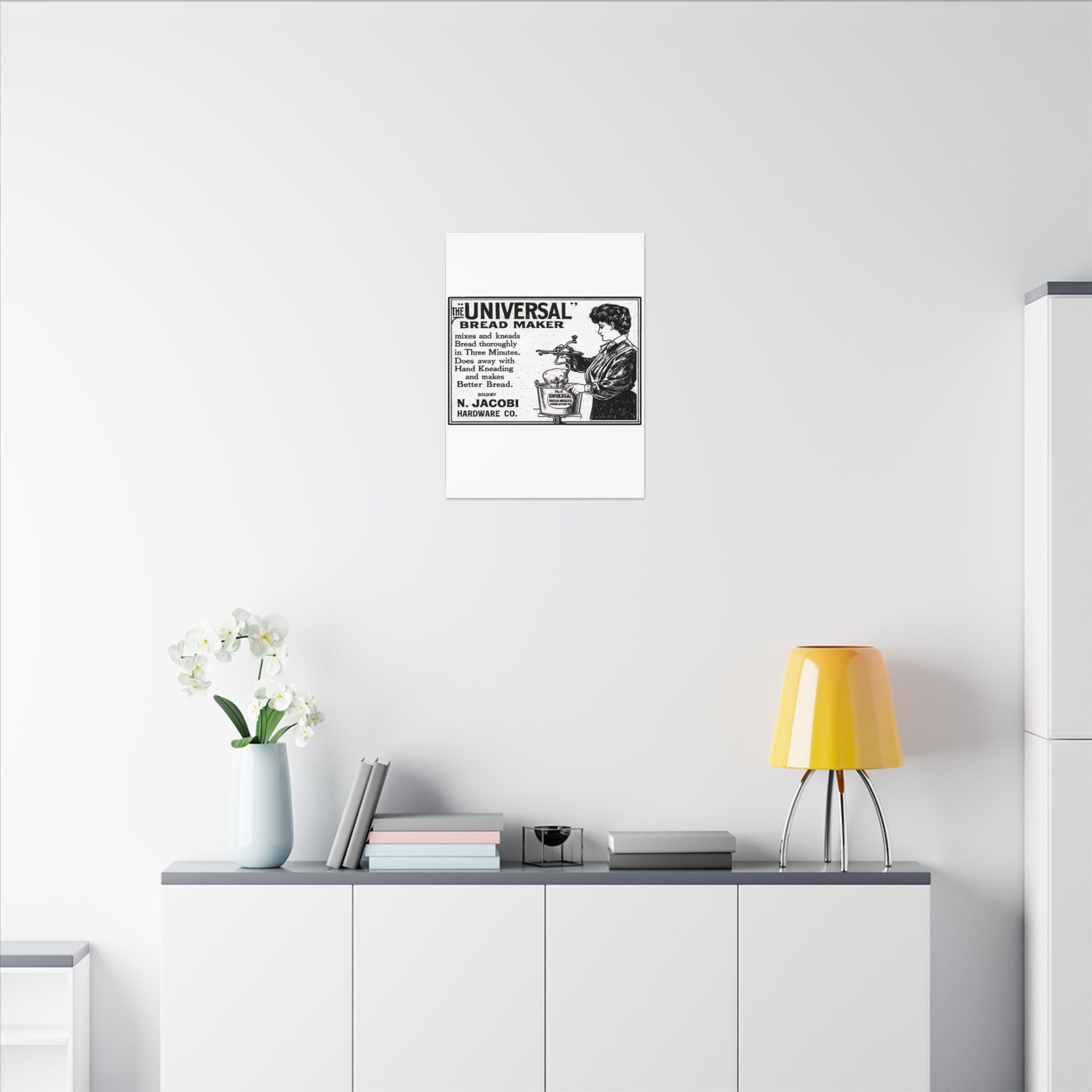 The Universal Bread Maker - Vintage NC Newspaper Ad Canvas Print