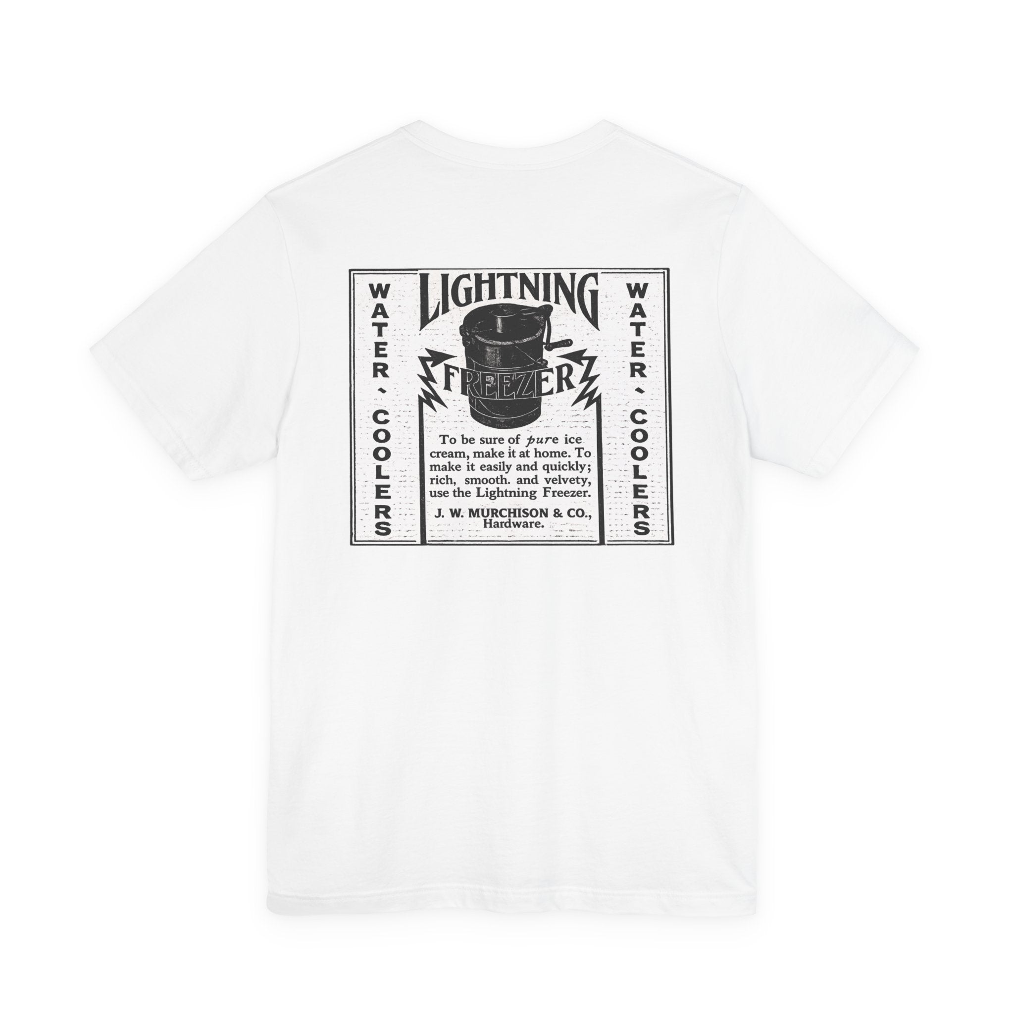 Lightning Freezer — Vintage NC Newspaper Ad T-Shirt