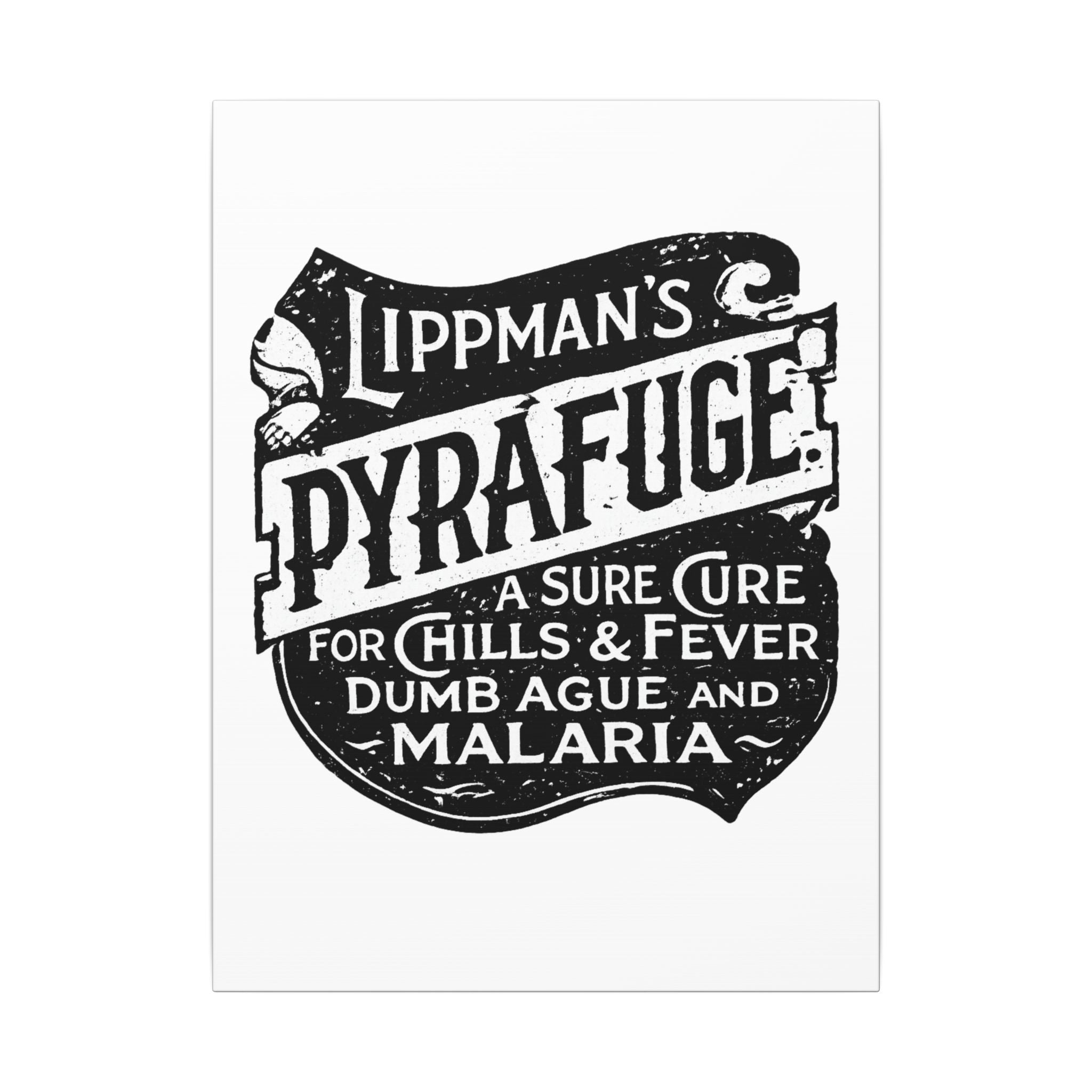Lippman's Pyrafuge — Vintage NC Newspaper Ad Canvas Print