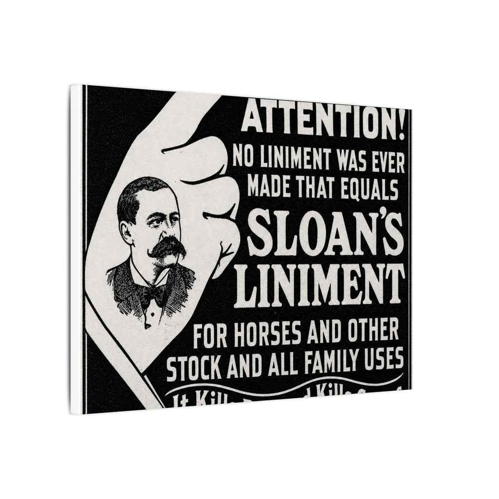 Dr. Sloan's Liniment — Vintage NC Newspaper Ad Canvas Print