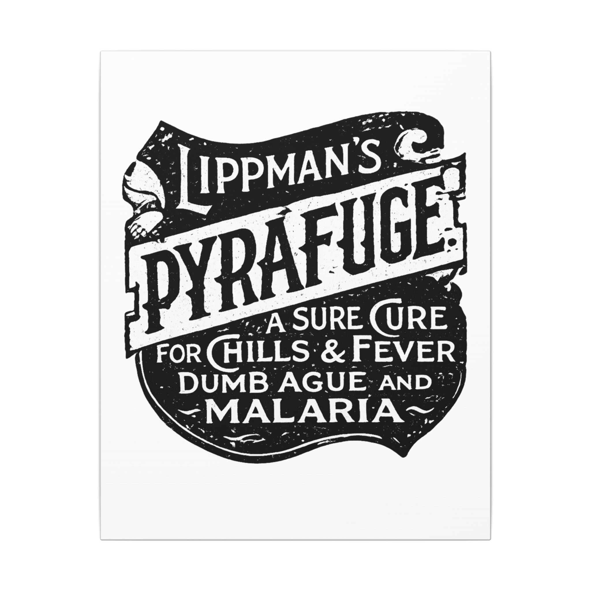 Lippman's Pyrafuge — Vintage NC Newspaper Ad Canvas Print