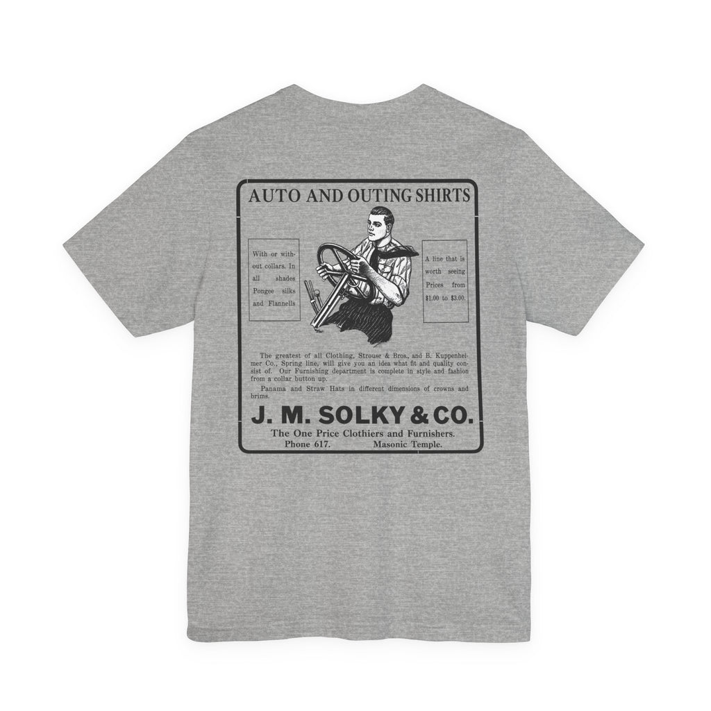J.M. Solky & Co. — Vintage NC Newspaper Ad T-Shirt
