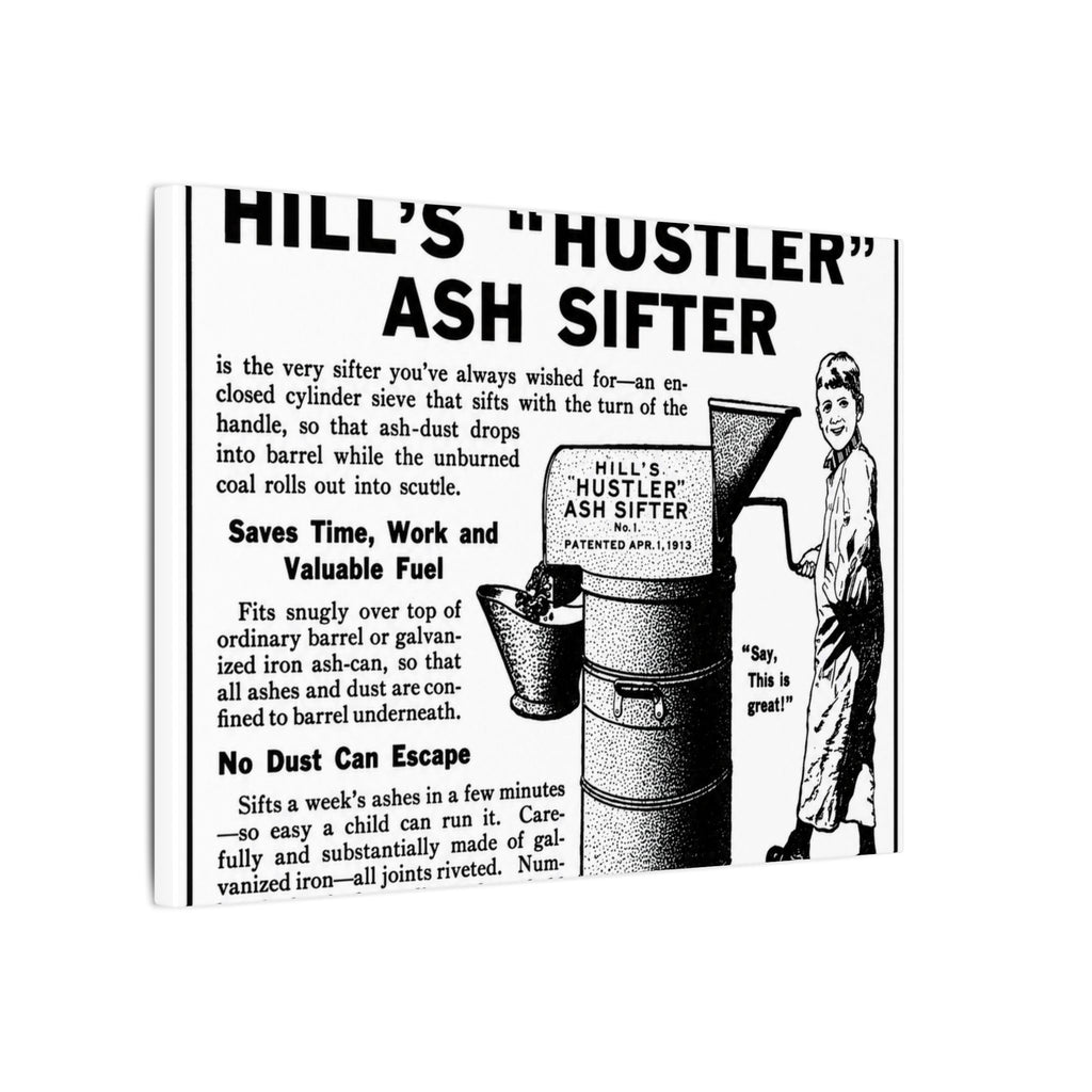 N. Jacobi Hardware - Hill's Ash Sifter — Vintage NC Newspaper Ad Canvas Print