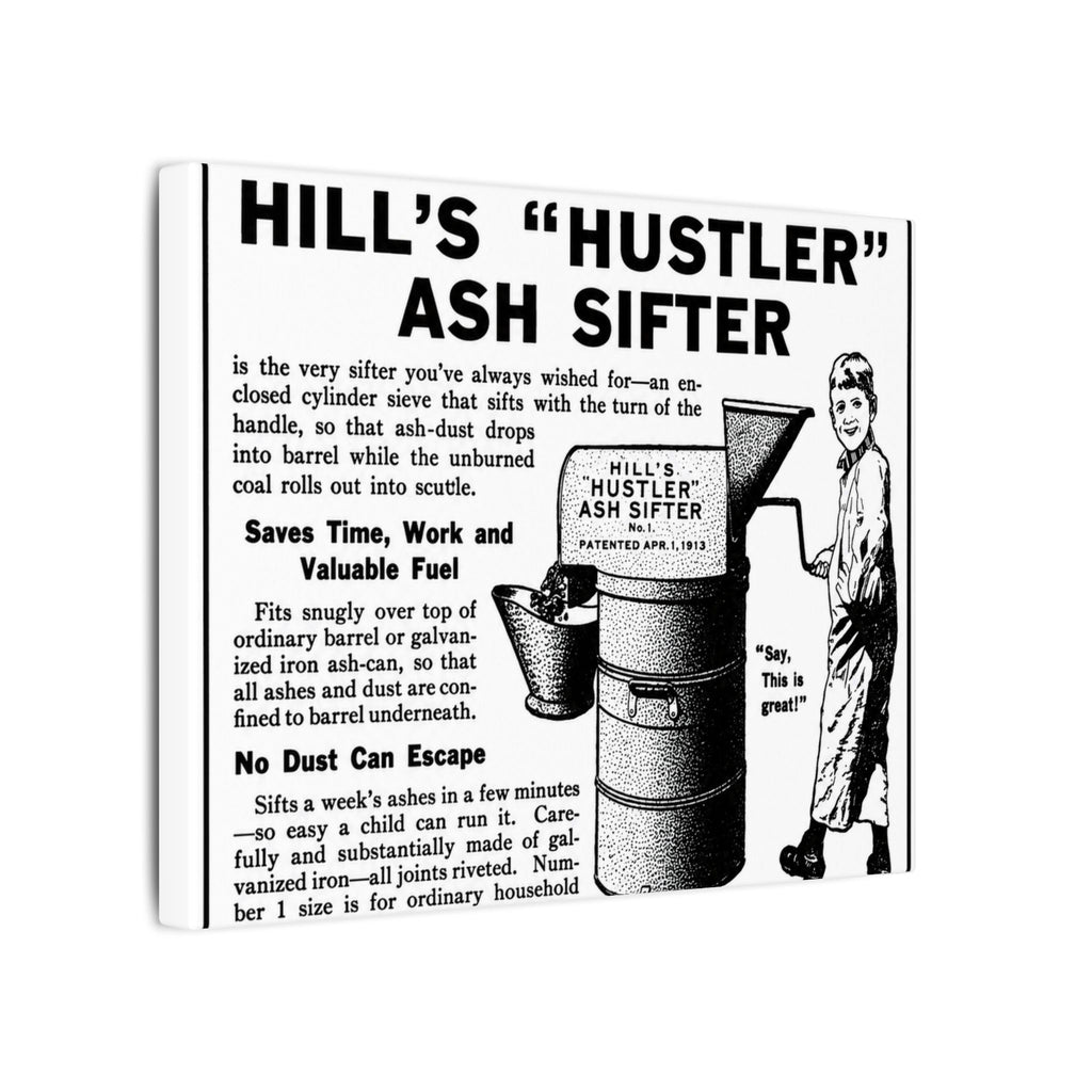 N. Jacobi Hardware - Hill's Ash Sifter — Vintage NC Newspaper Ad Canvas Print