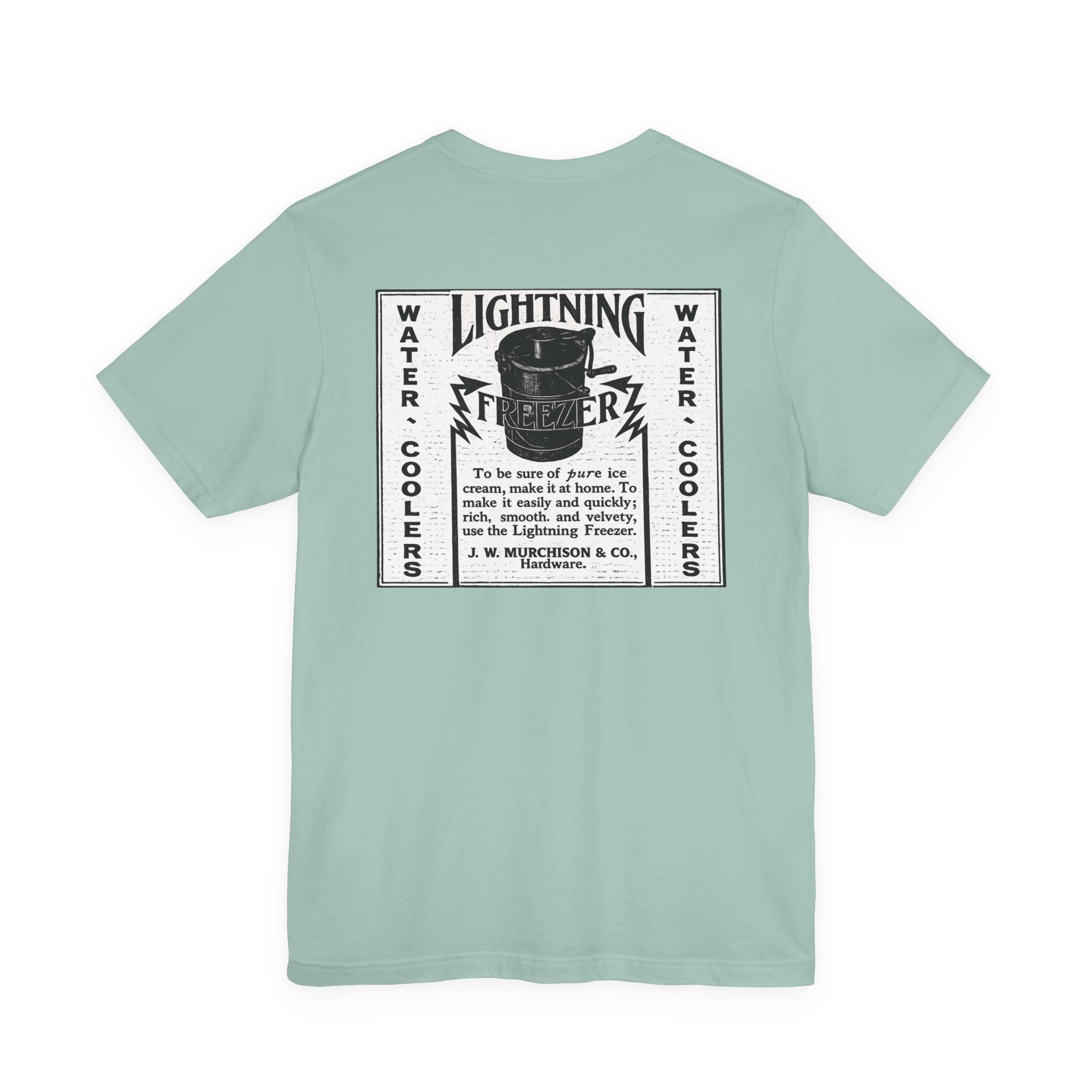 Lightning Freezer — Vintage NC Newspaper Ad T-Shirt