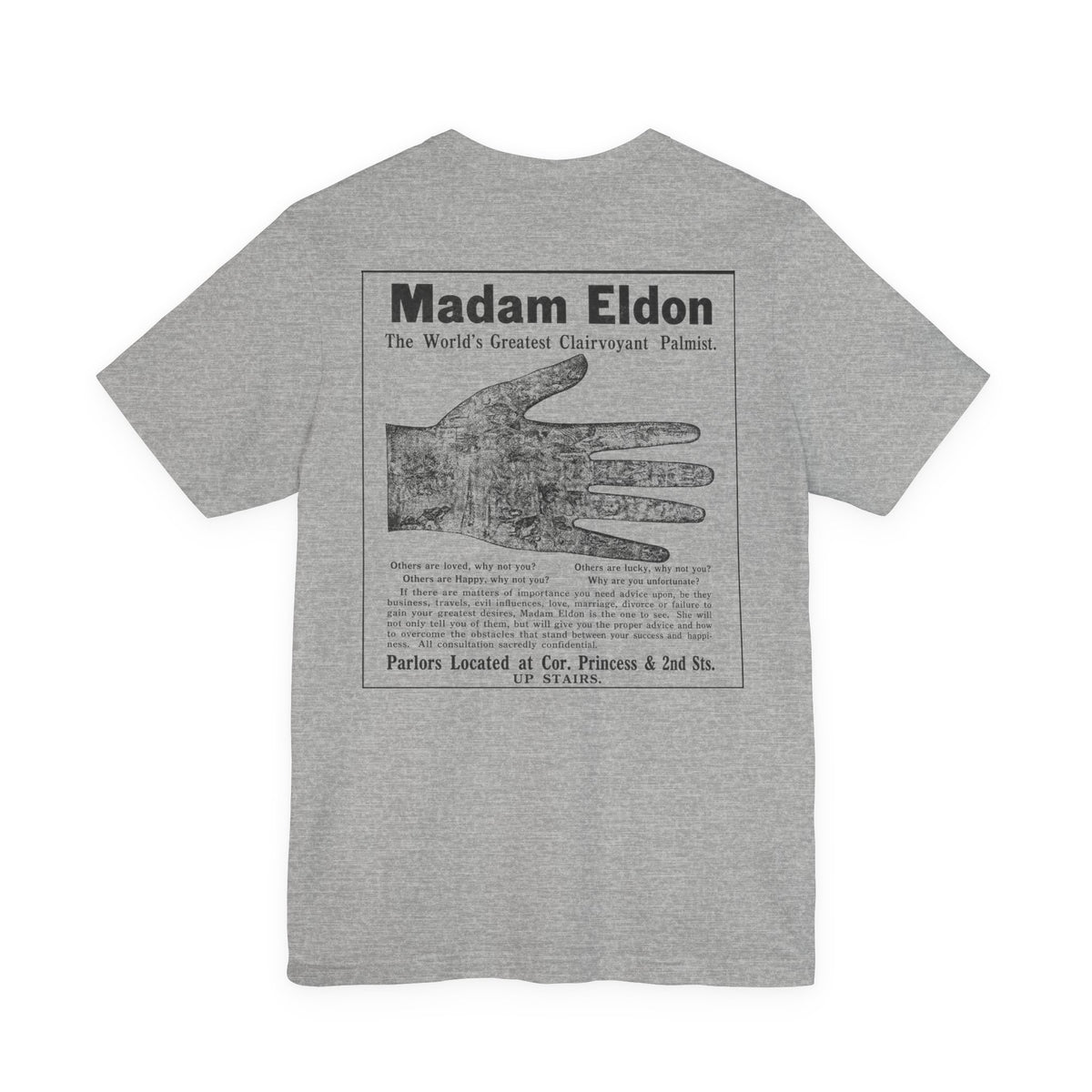 Madam Eldon Clairvoyant — Vintage NC Newspaper Ad T-Shirt