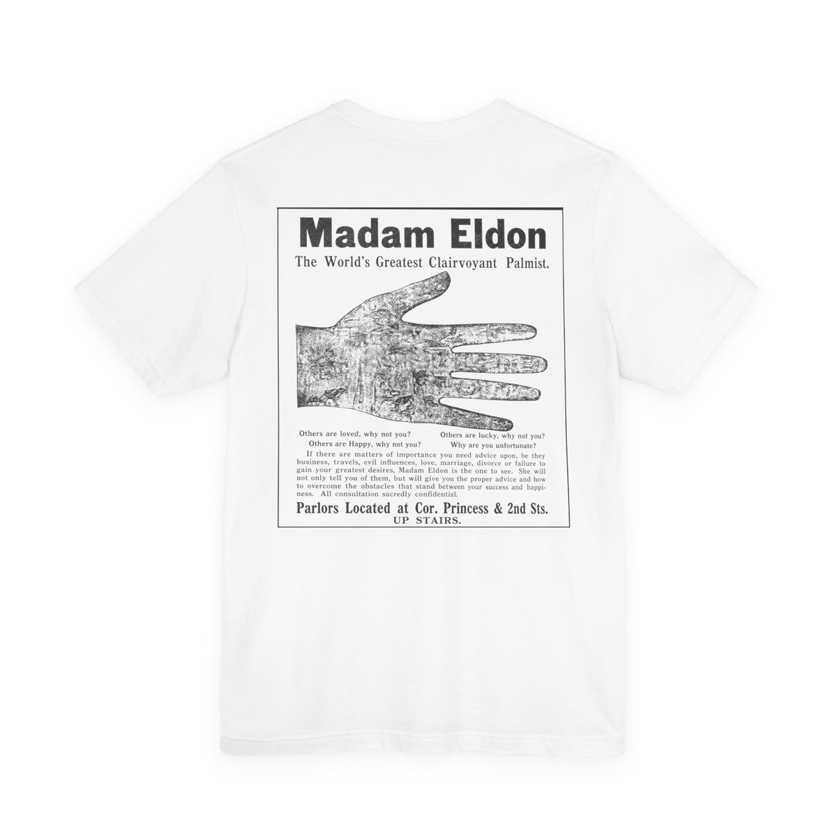 Madam Eldon Clairvoyant — Vintage NC Newspaper Ad T-Shirt