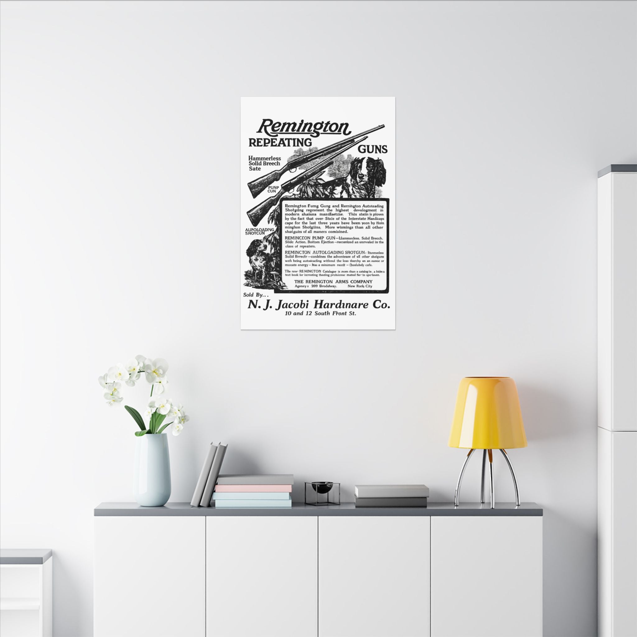 Remington Firearms — Vintage NC Newspaper Ad Canvas Print