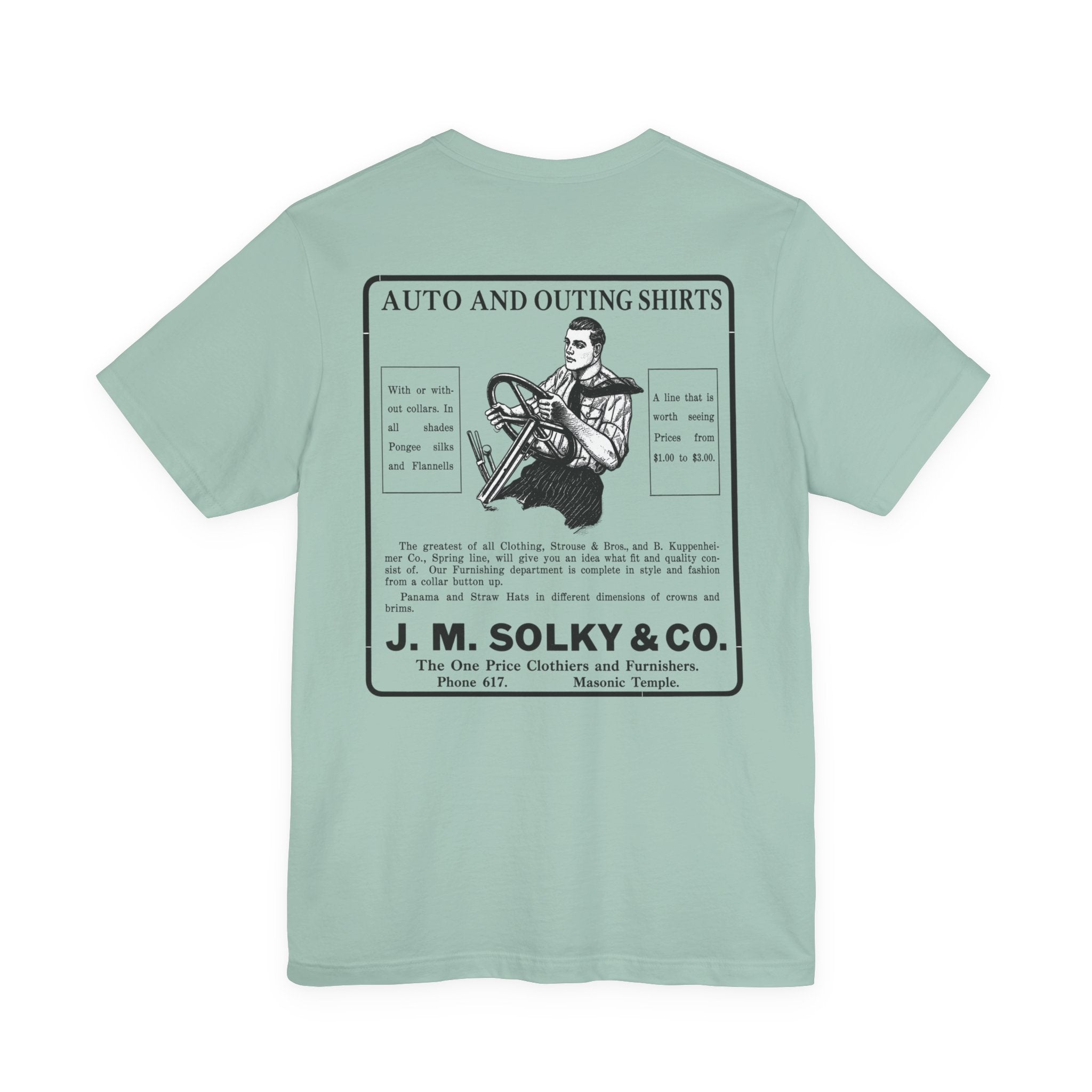 J.M. Solky & Co. — Vintage NC Newspaper Ad T-Shirt
