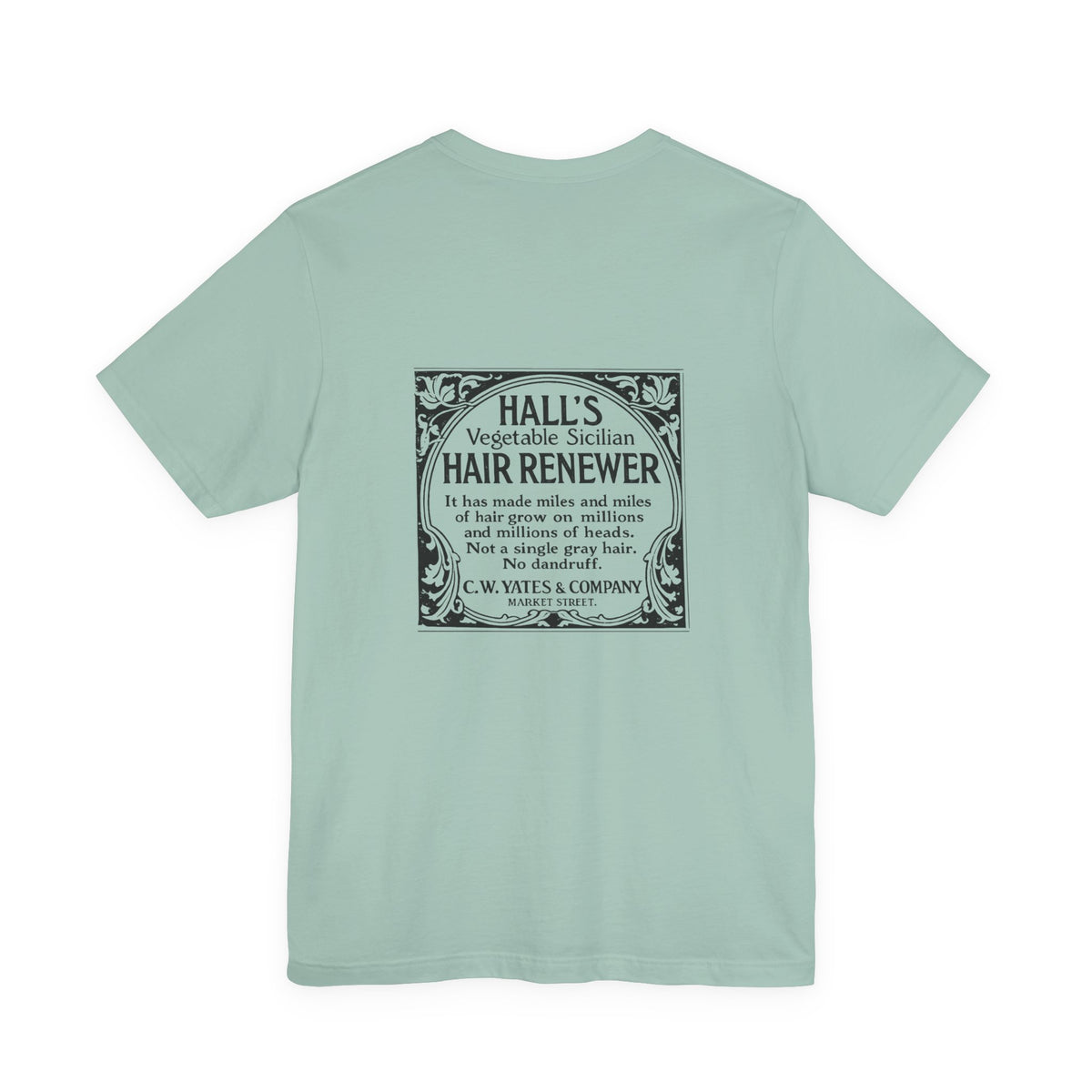Hall's Hair Renewer vintage newspaper ad T-shirt