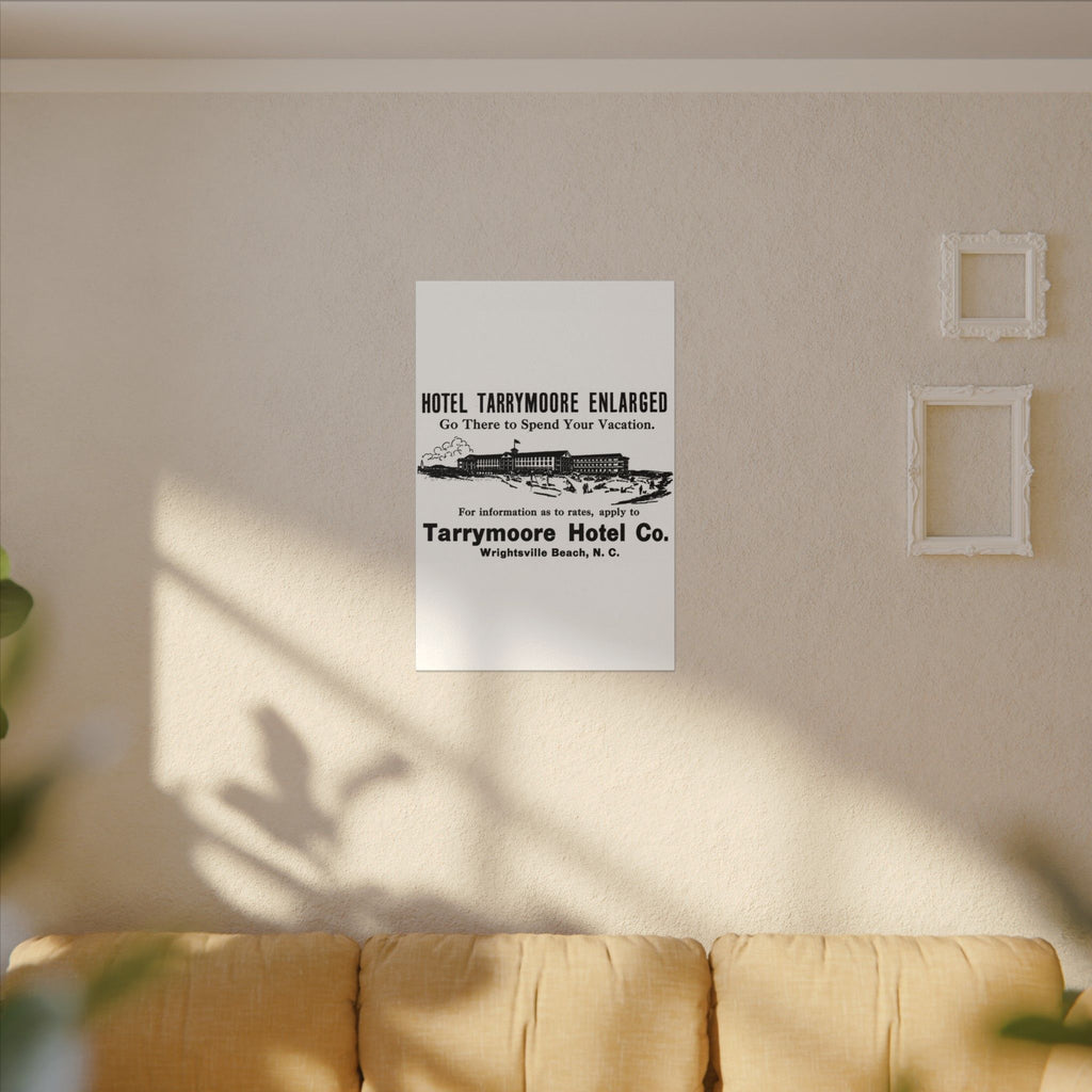 Tarrymore Hotel — Vintage NC Newspaper Ad Canvas Print