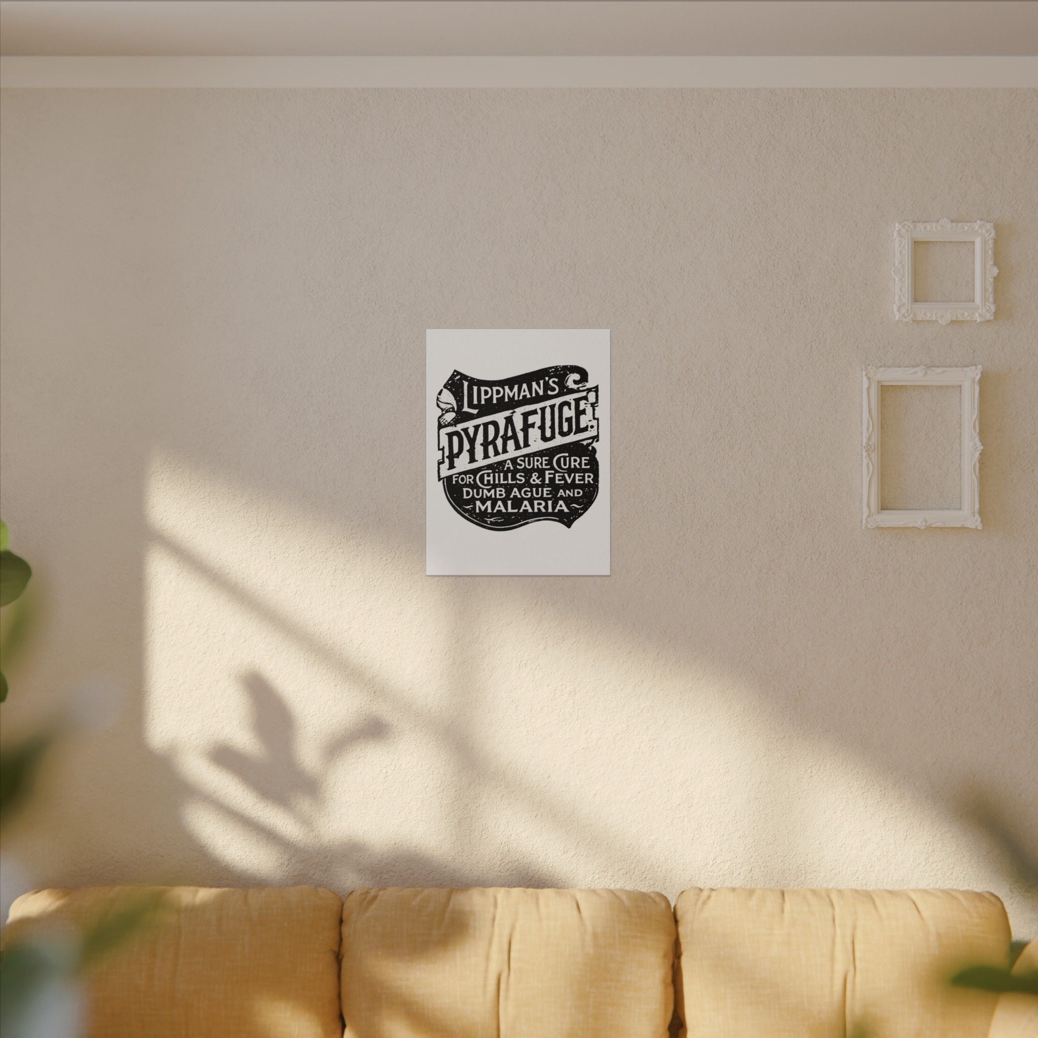 Lippman's Pyrafuge — Vintage NC Newspaper Ad Canvas Print