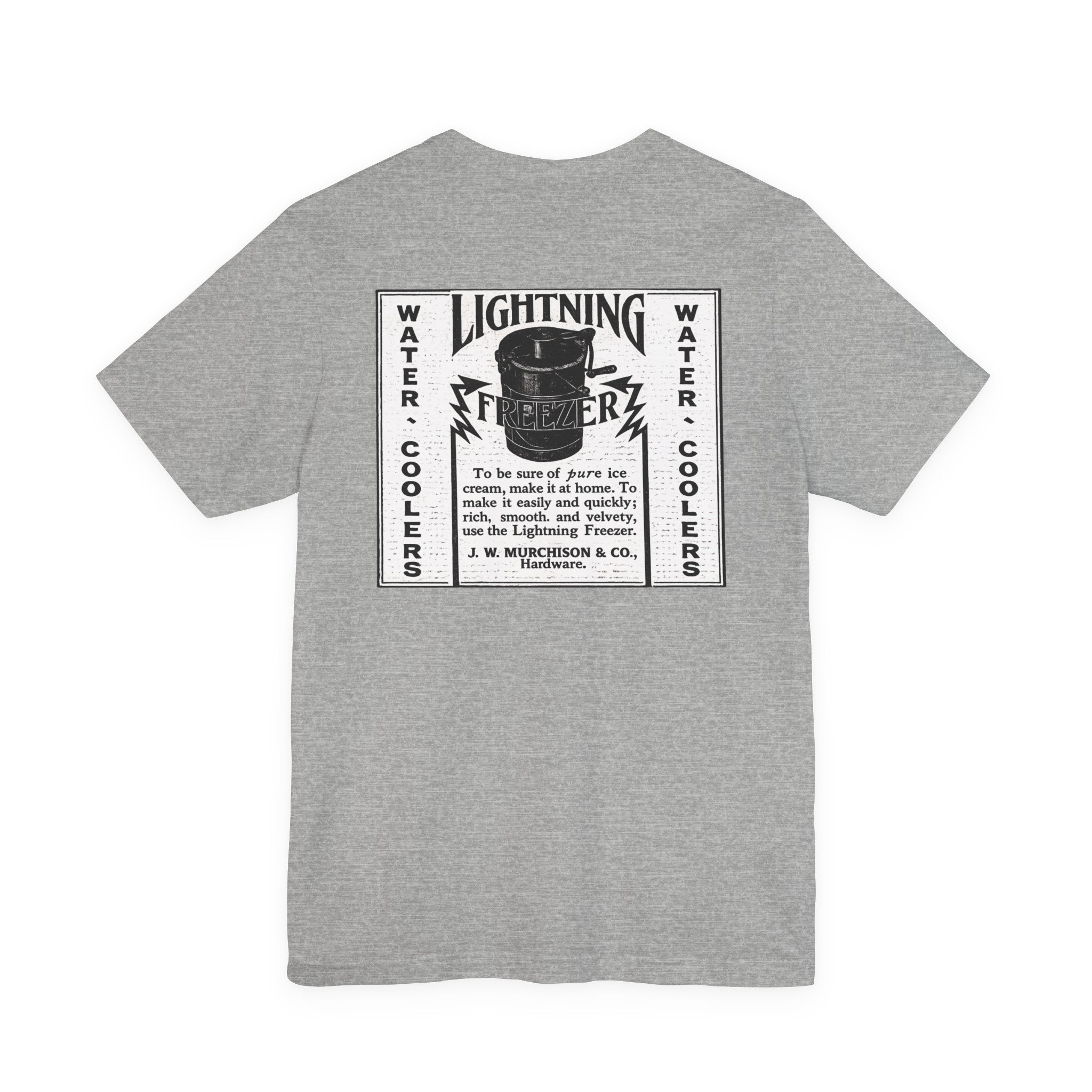 Lightning Freezer — Vintage NC Newspaper Ad T-Shirt