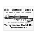 Tarrymore Hotel — Vintage NC Newspaper Ad Canvas Print