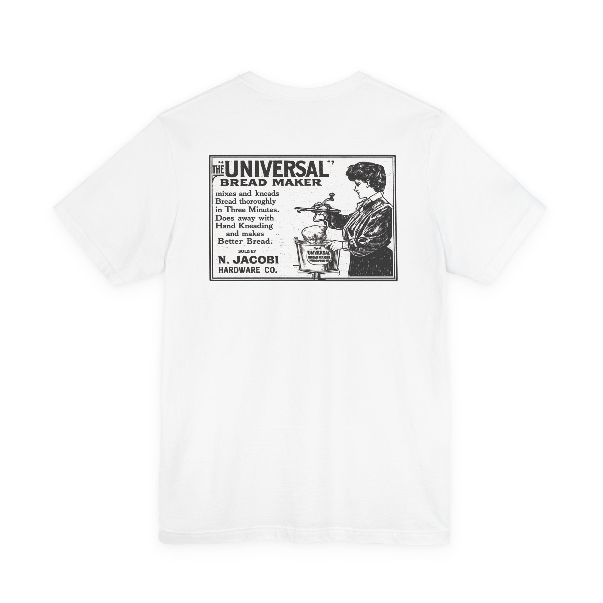 N. Jacobi Universal Bread Maker — Vintage NC Newspaper Ad T-Shirt