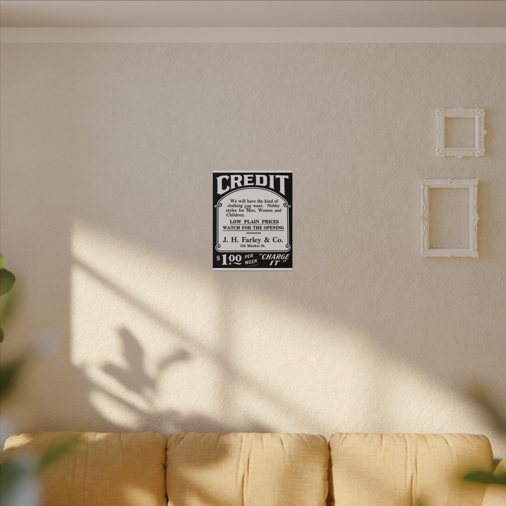 J.H. Farley & Co. — Vintage NC Newspaper Ad Canvas Print