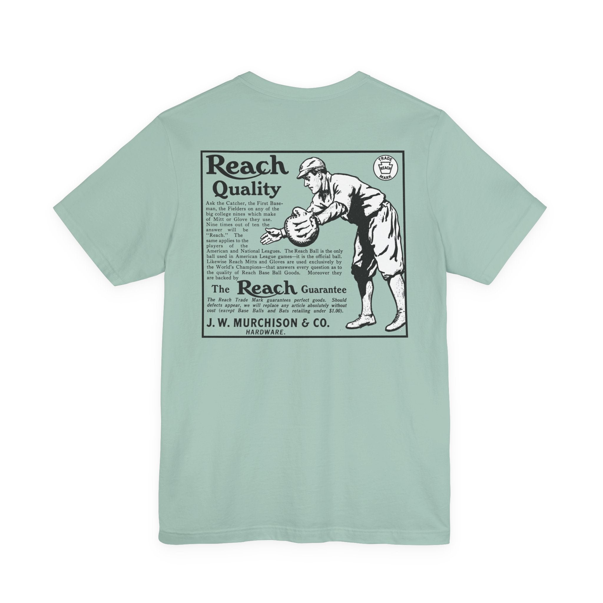 Reach Baseball Equipment — Vintage NC Newspaper Ad T-Shirt