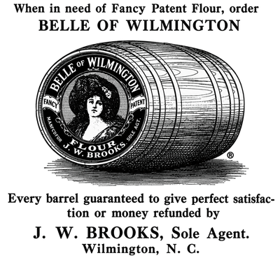 Belle of Wilmington Flour — Vintage NC Newspaper Ad T-Shirt