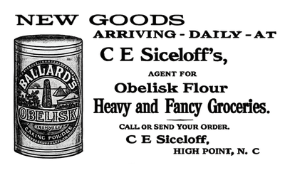 Obelisk Flour — Vintage NC Newspaper Ad T-Shirt