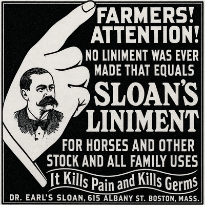 Dr. Sloan's Liniment — Vintage NC Newspaper Ad T-Shirt