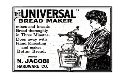 N. Jacobi Universal Bread Maker — Vintage NC Newspaper Ad T-Shirt