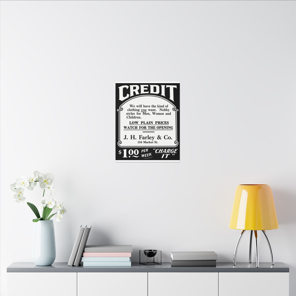 J.H. Farley & Co. — Vintage NC Newspaper Ad Canvas Print