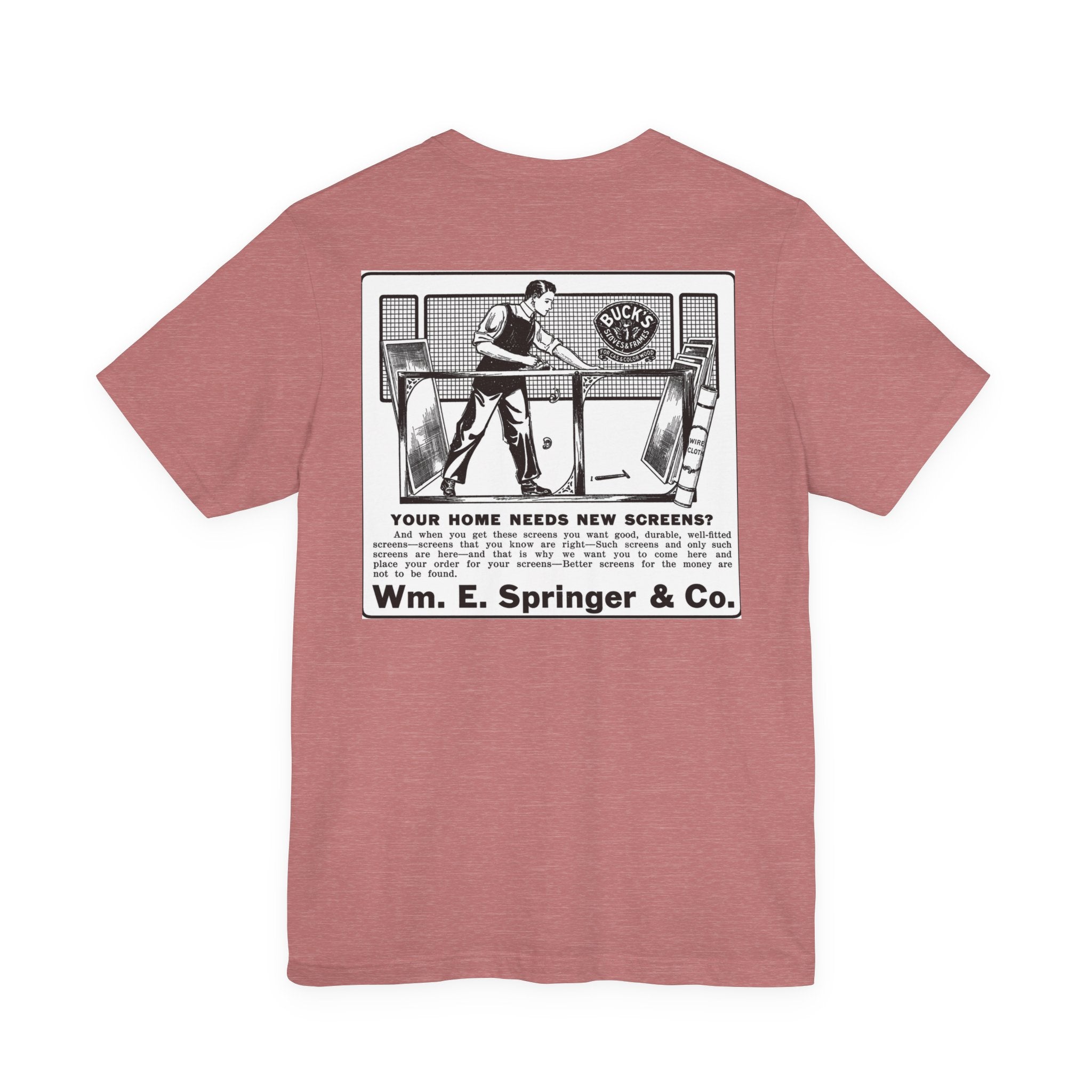 Wm. E. Springer & Co. — Vintage NC Newspaper Ad T-Shirt
