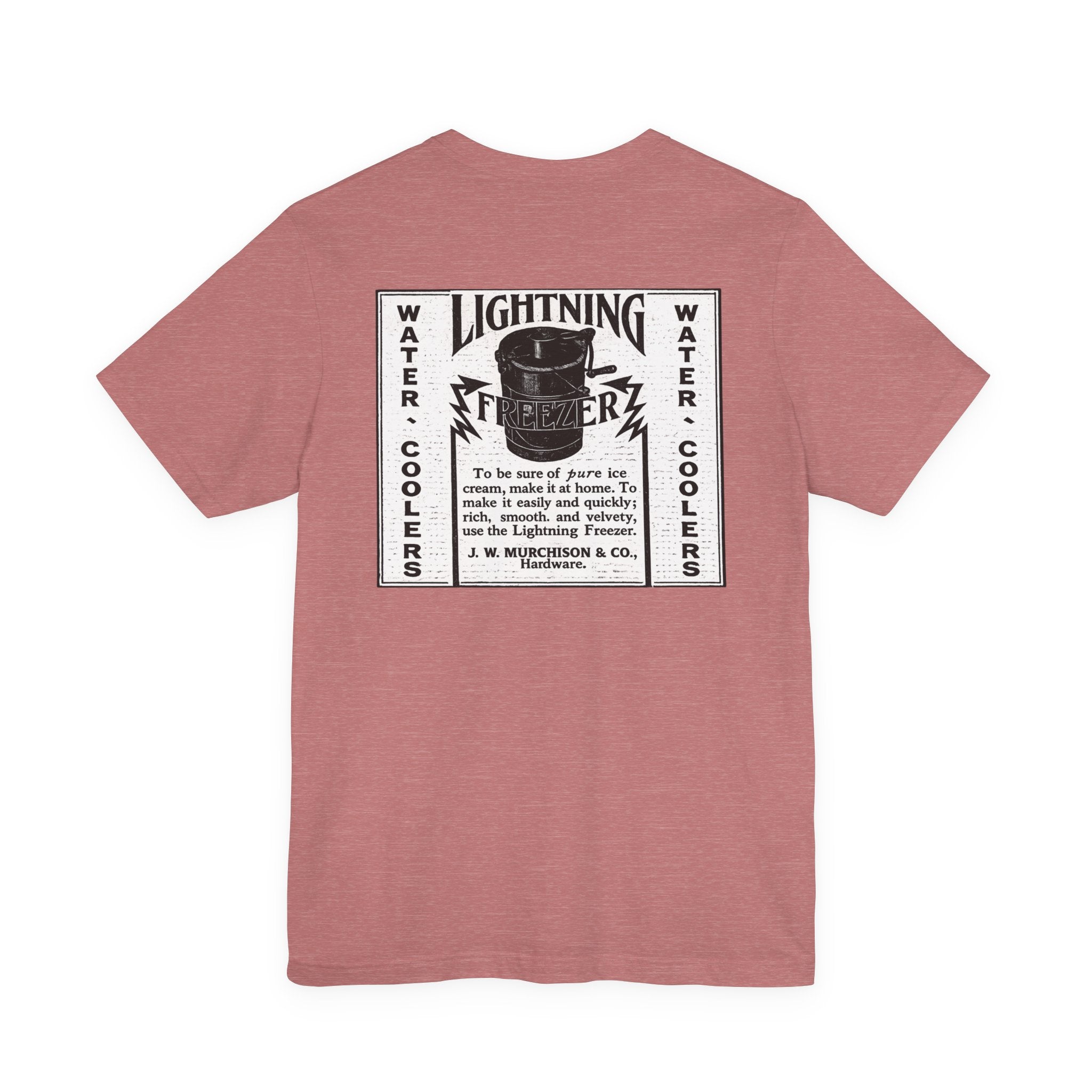 Lightning Freezer — Vintage NC Newspaper Ad T-Shirt