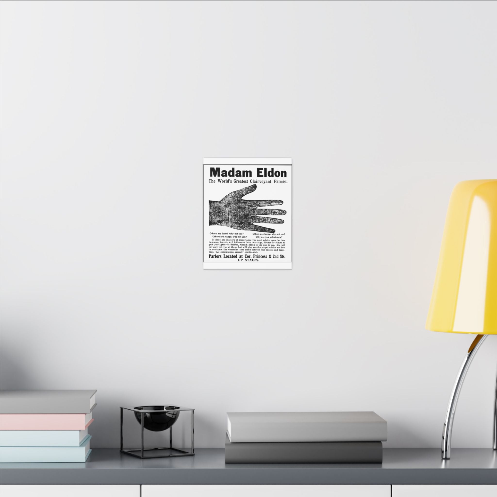 Madam Eldon Clairvoyant — Vintage NC Newspaper Ad Canvas Print