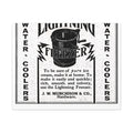 Lightning Freezer — Vintage NC Newspaper Ad Canvas Print