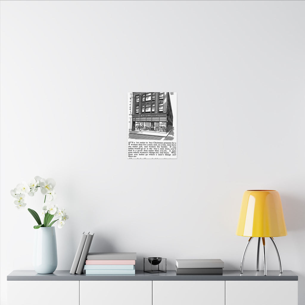 A. David & Co. — Vintage NC Newspaper Ad Canvas Print