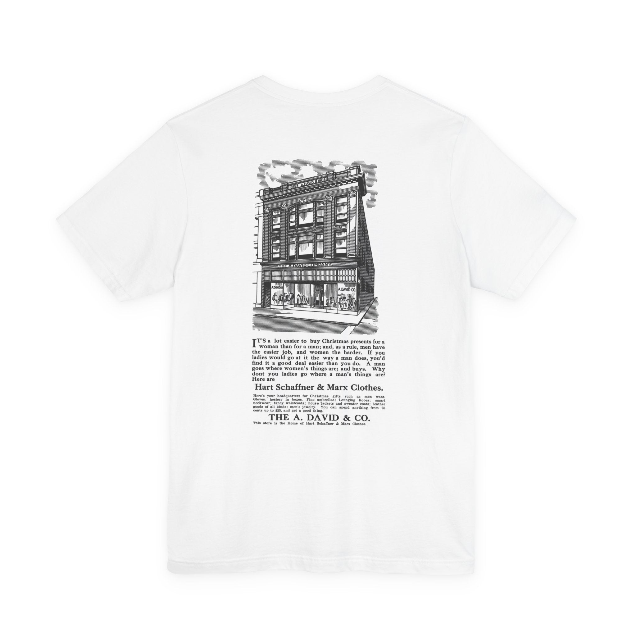 A. David & Co. — Vintage NC Newspaper Ad T-Shirt