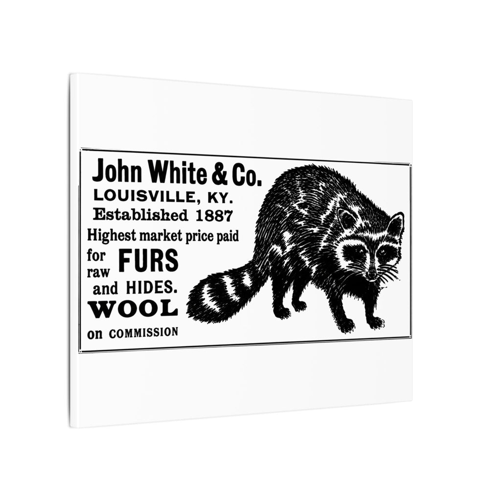 John White & Co. — Vintage NC Newspaper Ad Canvas Print
