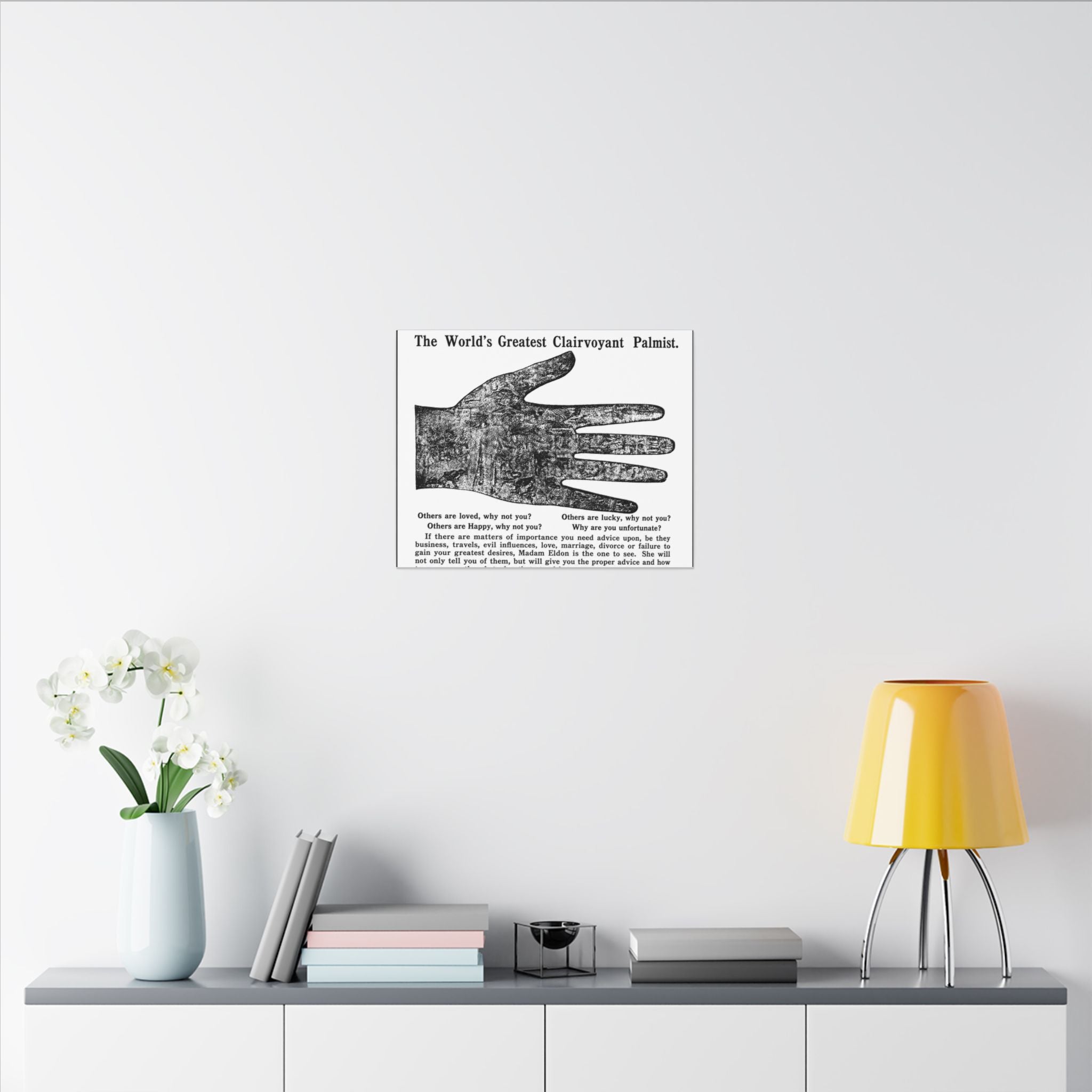 Madam Eldon Clairvoyant — Vintage NC Newspaper Ad Canvas Print