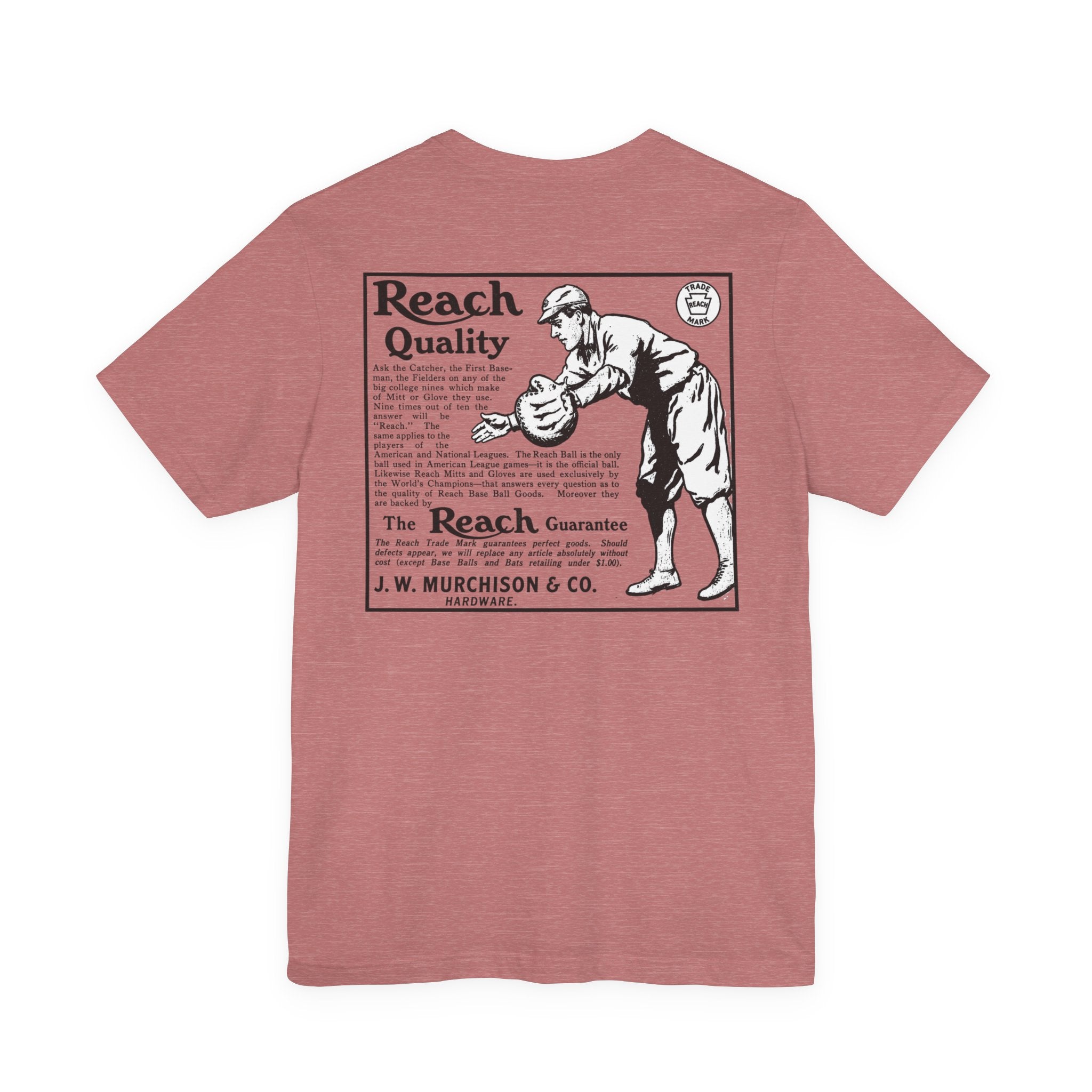 Reach Baseball Equipment — Vintage NC Newspaper Ad T-Shirt