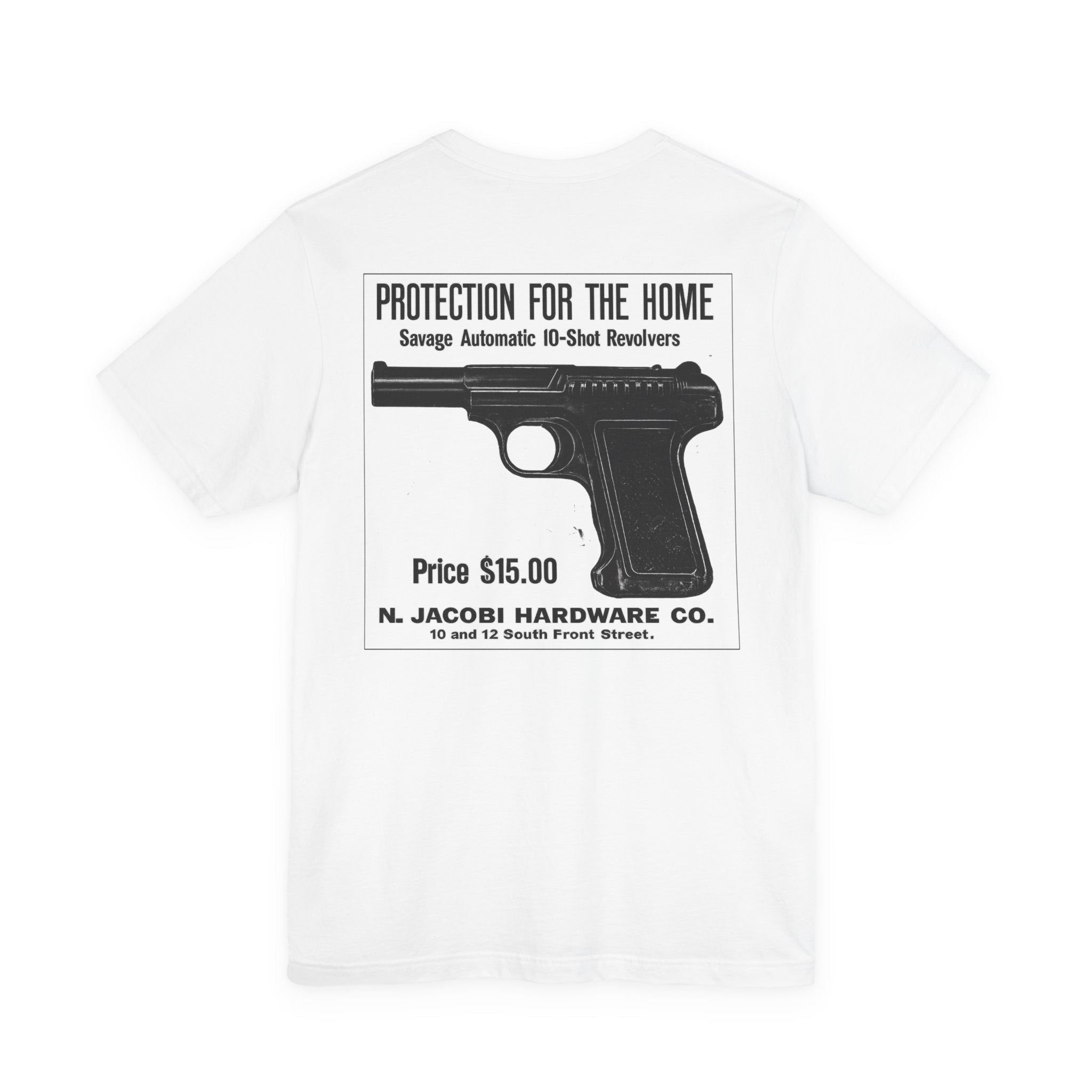 Savage Pistol — Vintage NC Newspaper Ad T-Shirt