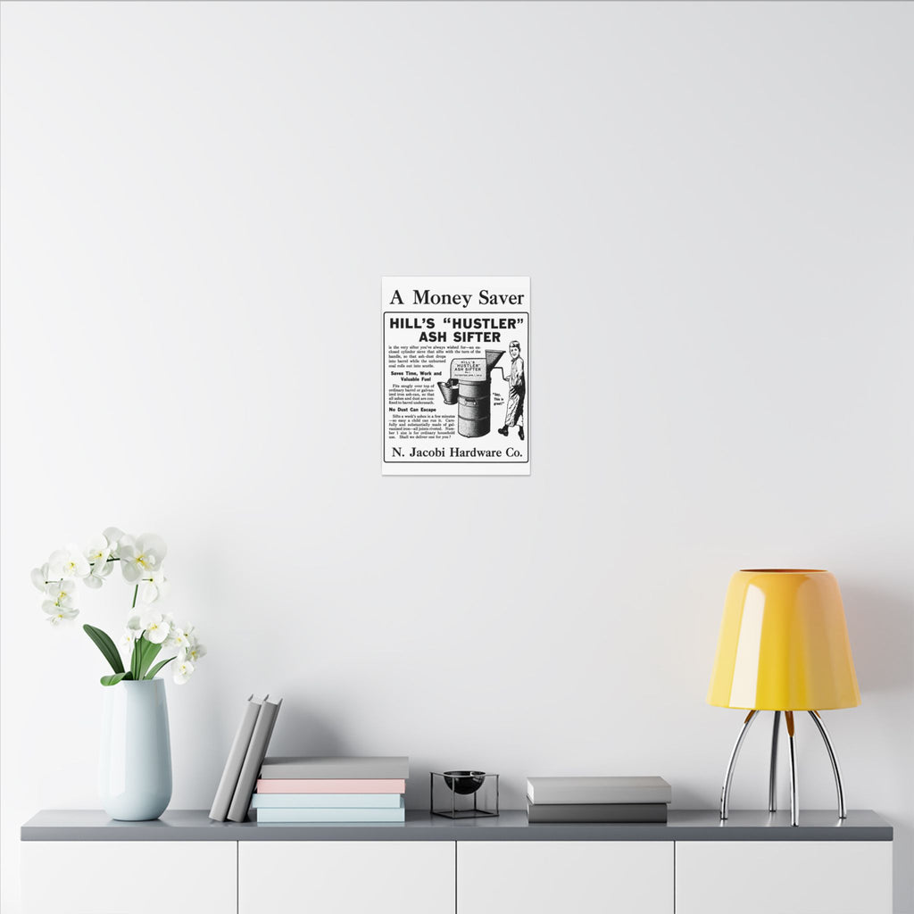 Copy of N. Jacobi Hardware - Hill's Ash Sifter — Vintage NC Newspaper Ad Canvas Print