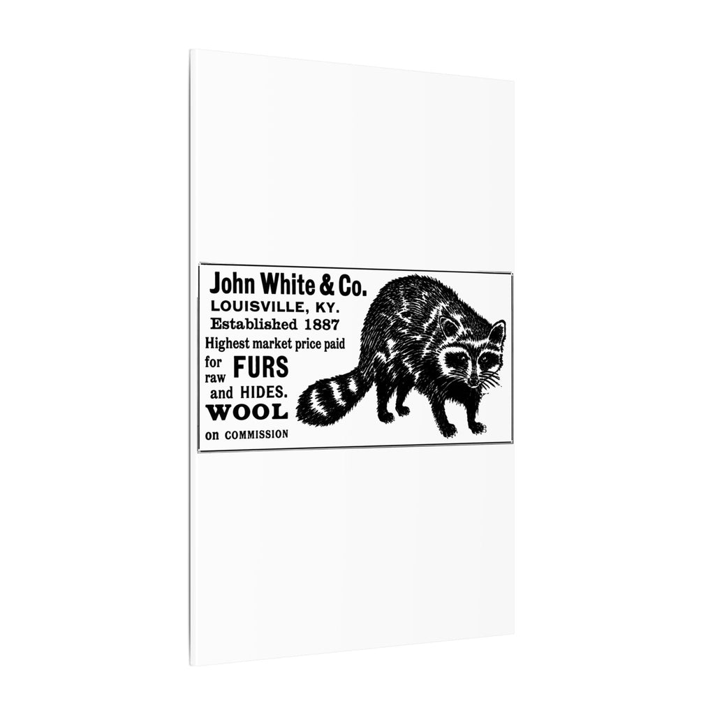 John White & Co. — Vintage NC Newspaper Ad Canvas Print