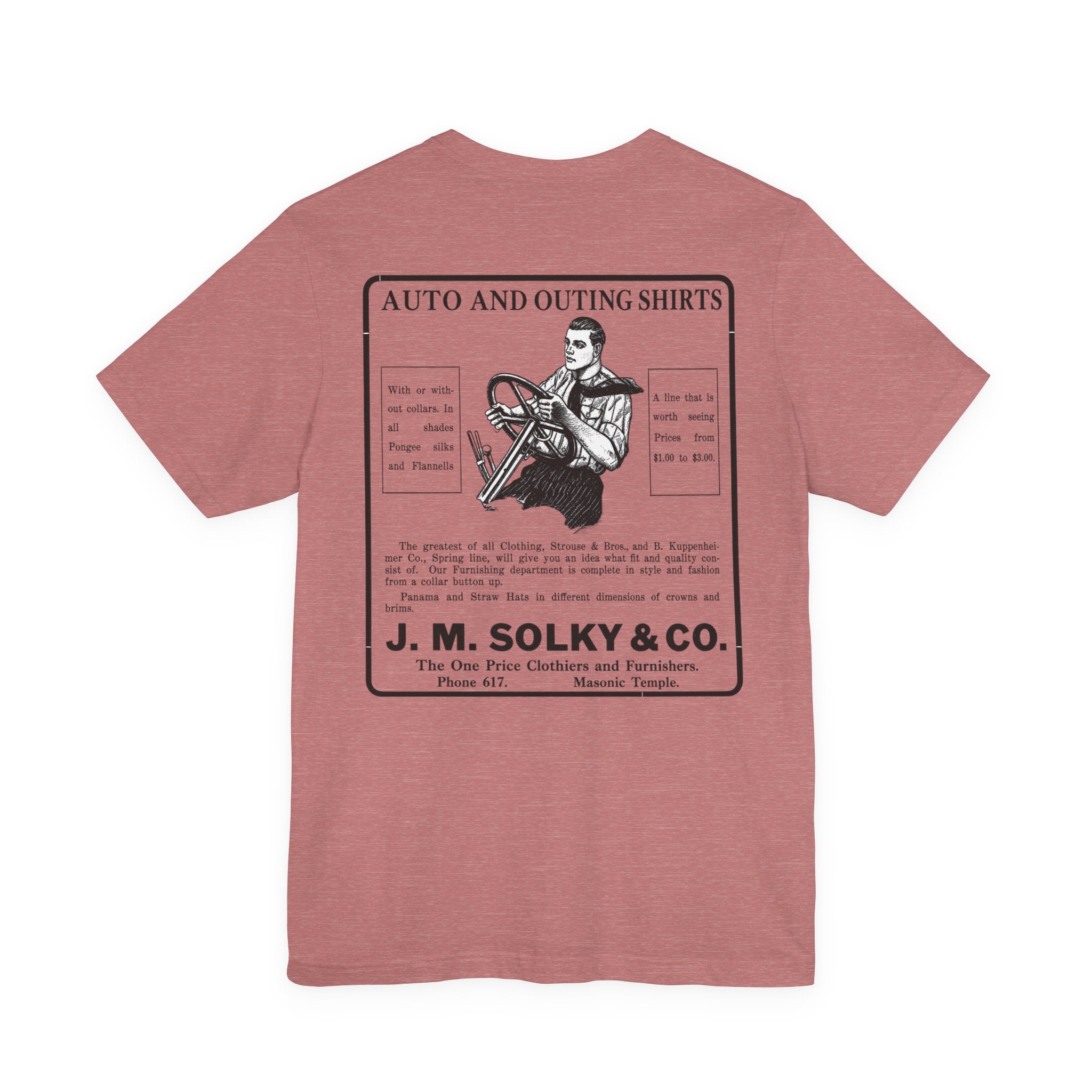 J.M. Solky & Co. — Vintage NC Newspaper Ad T-Shirt