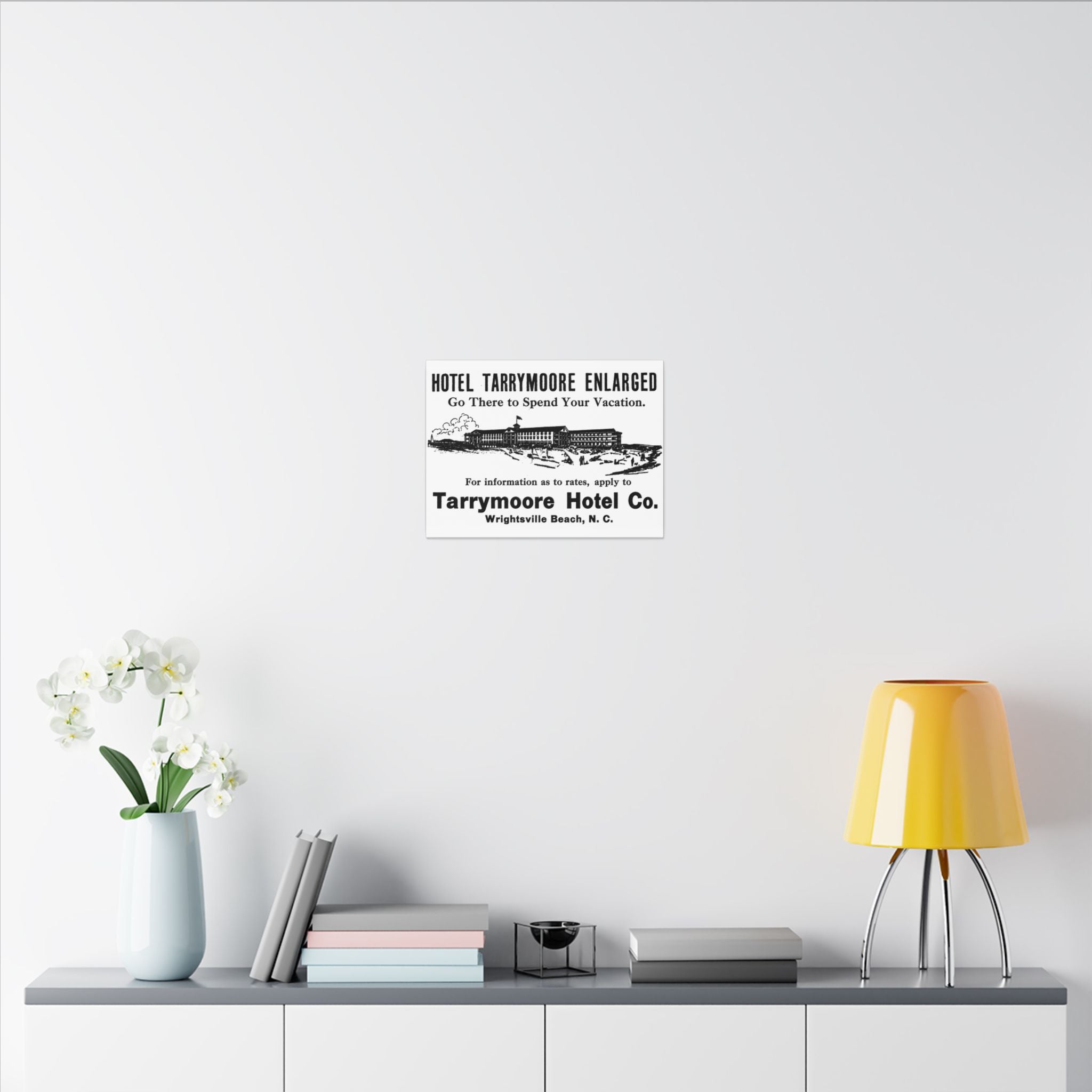 Tarrymore Hotel — Vintage NC Newspaper Ad Canvas Print