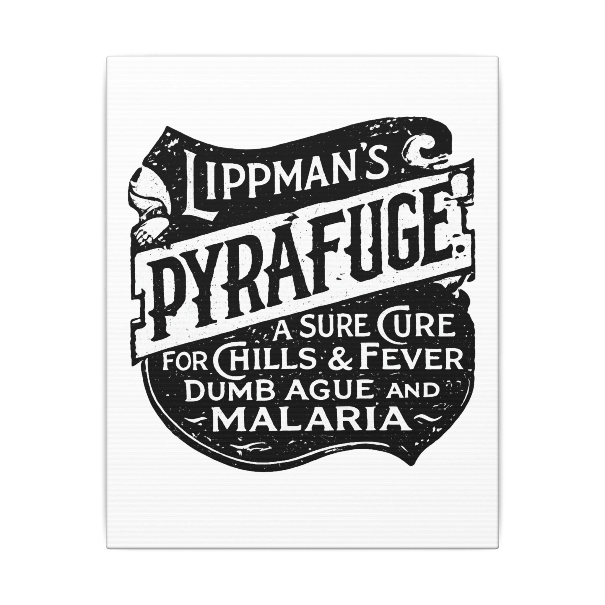 Lippman's Pyrafuge — Vintage NC Newspaper Ad Canvas Print