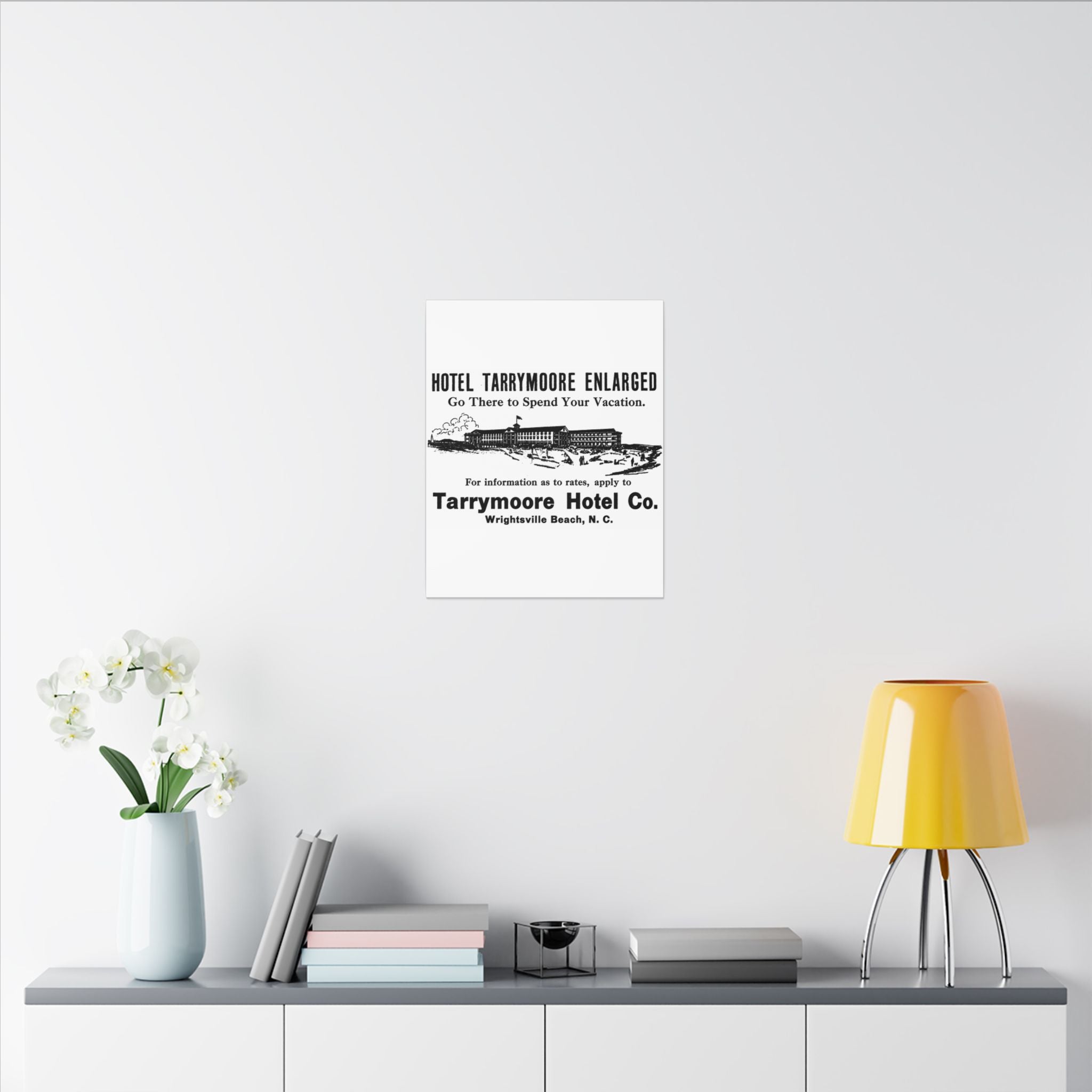 Tarrymore Hotel — Vintage NC Newspaper Ad Canvas Print