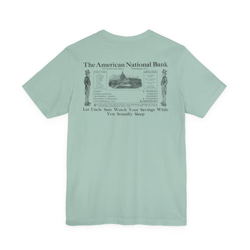 American National Bank — Vintage NC Newspaper Ad T-Shirt