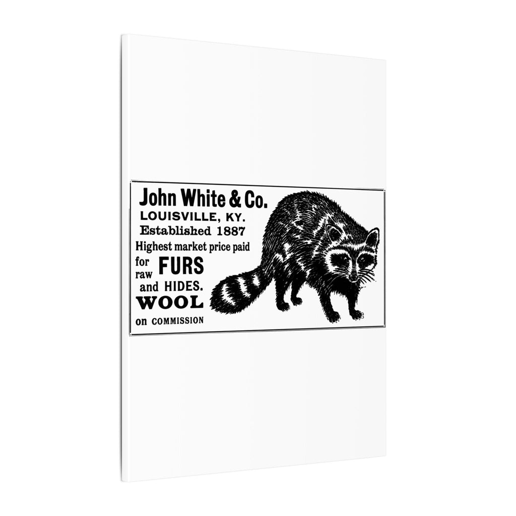 John White & Co. — Vintage NC Newspaper Ad Canvas Print