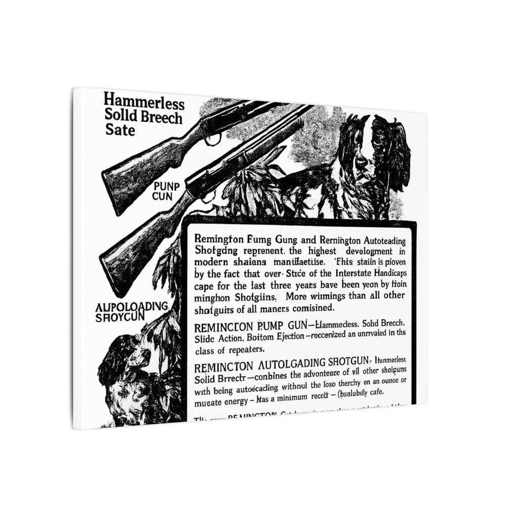 Remington Firearms — Vintage NC Newspaper Ad Canvas Print