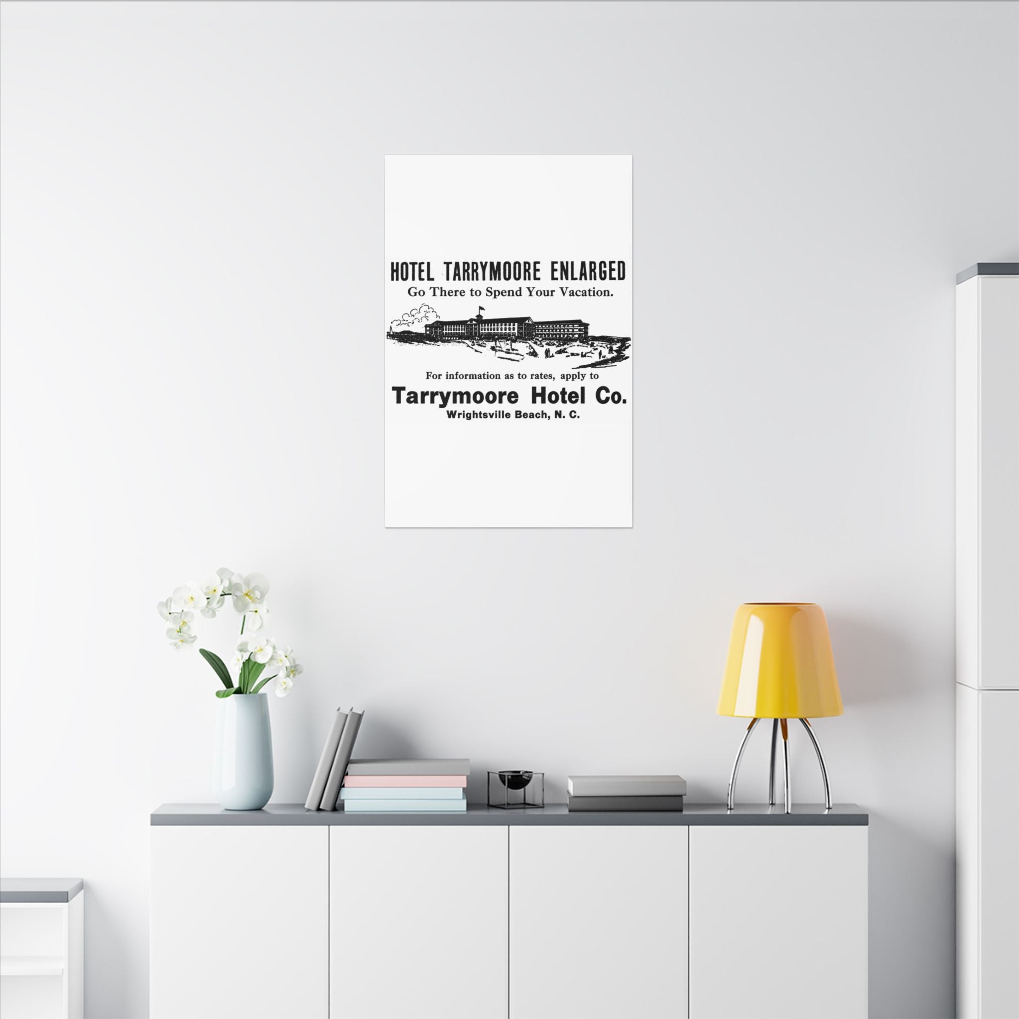Tarrymore Hotel — Vintage NC Newspaper Ad Canvas Print