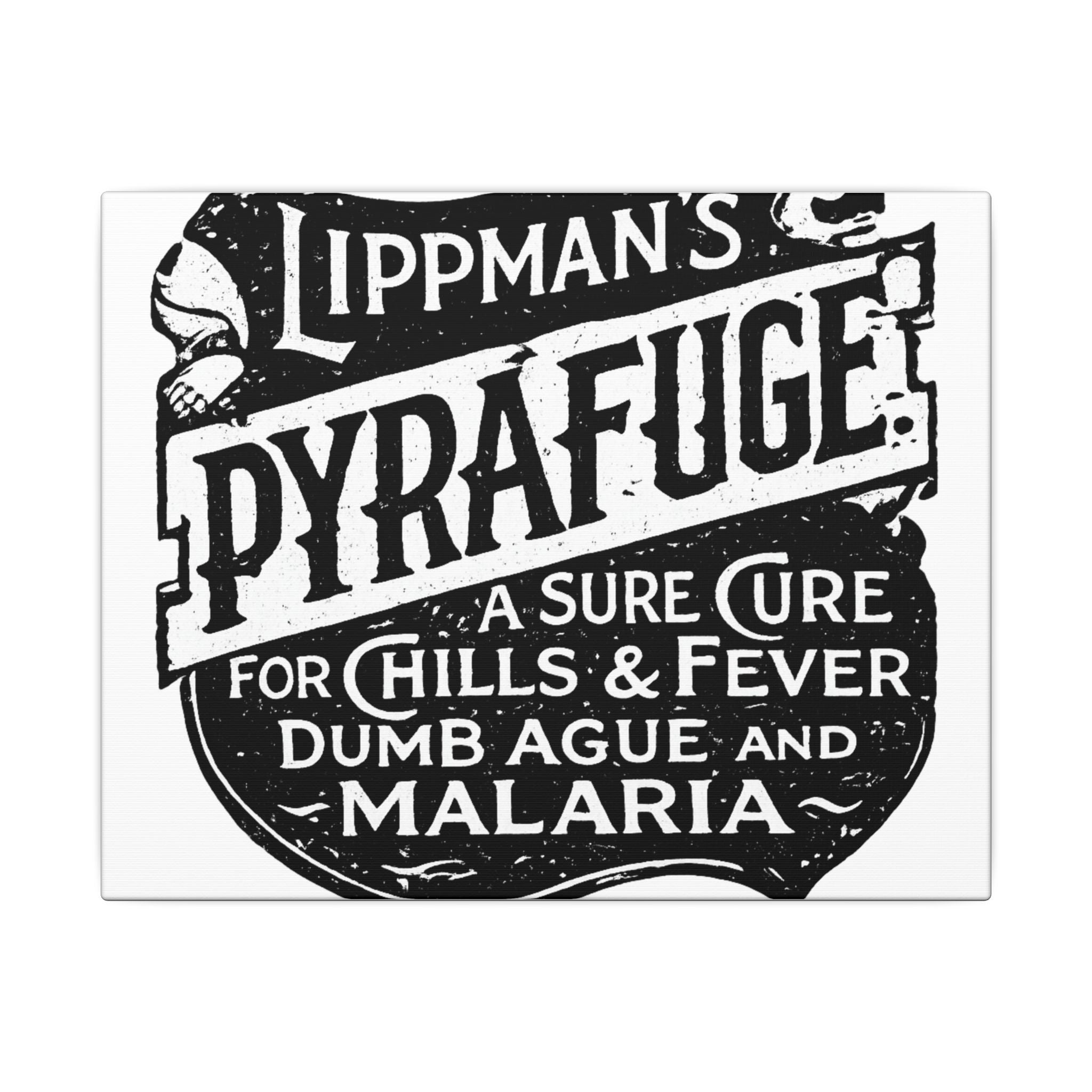 Lippman's Pyrafuge — Vintage NC Newspaper Ad Canvas Print